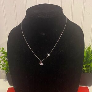 Elegant Silver Necklace with Butterflys Charms 925 silver